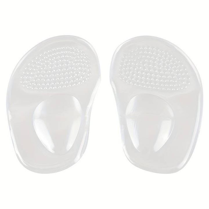 Set 2 bucati branturi pentru pantofi cu toc cu pernuta din silicon, autoadezive, zenifique, material moale si flexibil, transparent