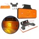 Set 6 buc. lampa LED galbena 12v-24v, utilizate la camioane, remorci, tractoare, reflectorizant 110x40 mm, BumTehnology