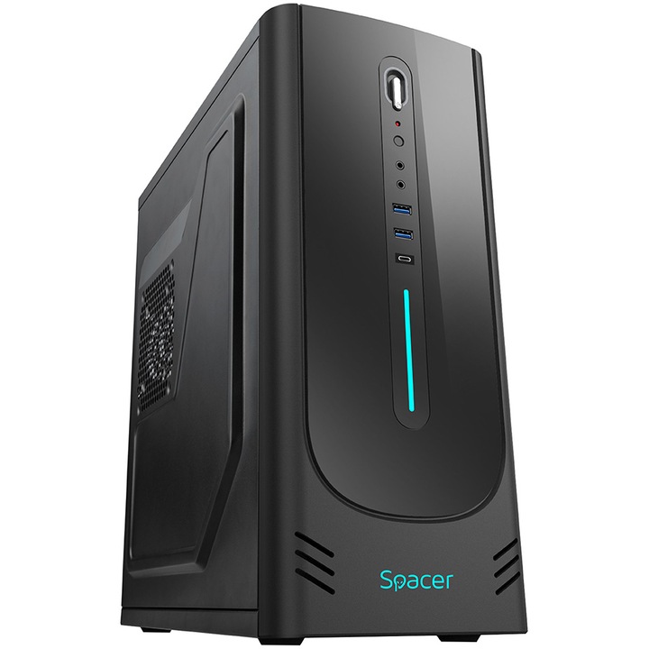 Компютърна кутия SPACER CHRONOS, Middle Tower, ATX, Без захранване