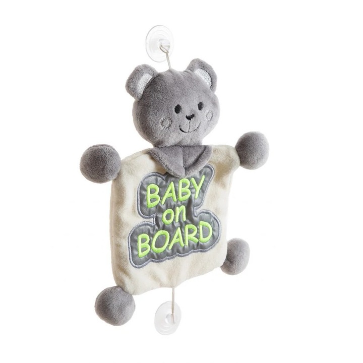 Semn reflectorizant Baby on Board BabyJem Verde