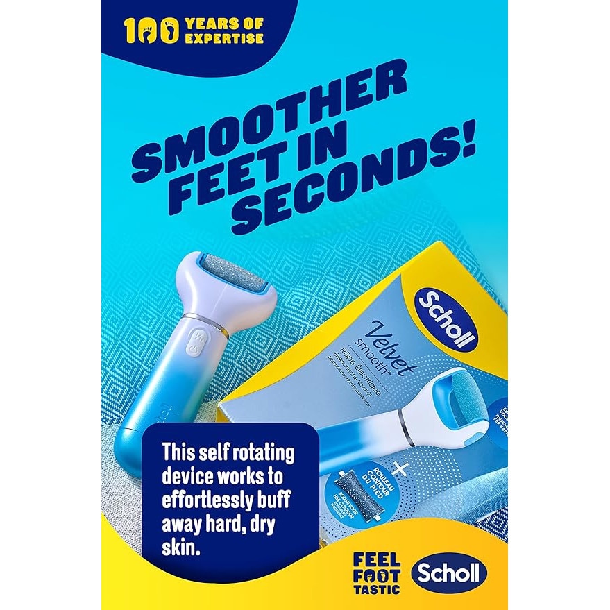 Електрическа пила Scholl Velvet Smooth, С диамантени кристали, 2 ...