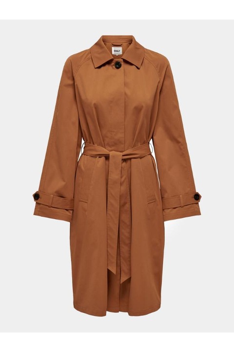 Дамски тренчкот, ONLY, 303387334, Полиестер, Бежов, Кафяв