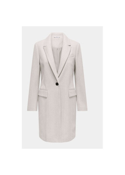 Palton dama, ONLY, 303386443, Poliester, Alb, Alb, M