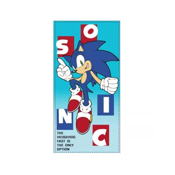 Sonic a sündisznó törölköző fürdőlepedő fast 70x140cm (Fast Dry)