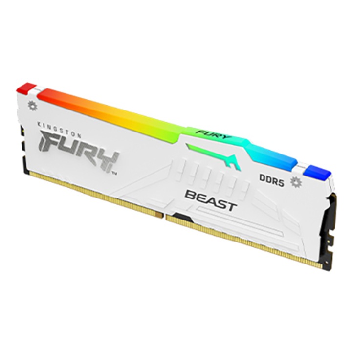 Kingston FURY Beast RGB 32GB memória, DDR5, 6000MHz, CL36, DIMM