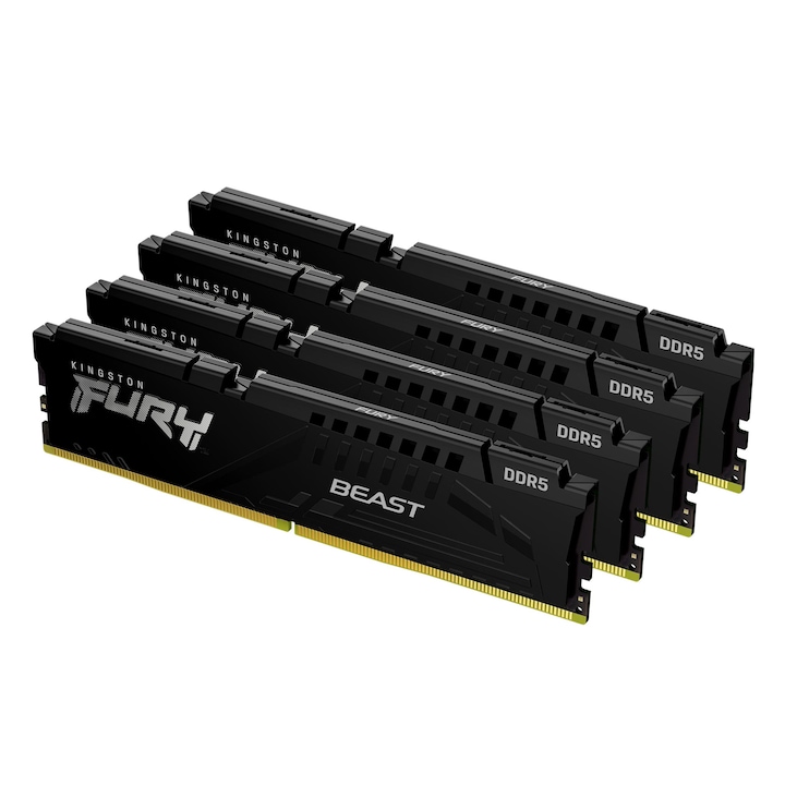 Памет Kingston FURY Beast 64GB, (4x16GB) DDR5, 5600MHz, CL40, DIMM