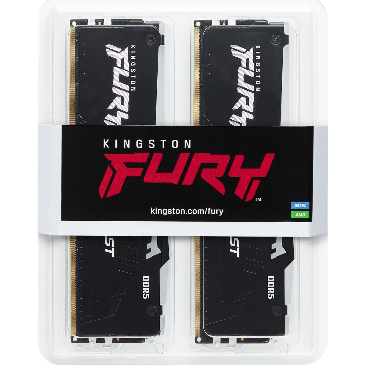 FURY Beast DDR5 32GB 6000Mhz 16*2枚組 Memorie Kingston FURY Beast Black RGB XMP, 32GB (2x16GB