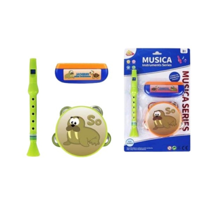 Set 3 Instrumente Muzicale De Jucarie, Plastic, Multicolor