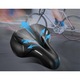 Велосипедна седалка YoungDO, перфектна за MTB, удобна с мемори пяна, 25 x 22 x 10 см, цвят черен със синьо