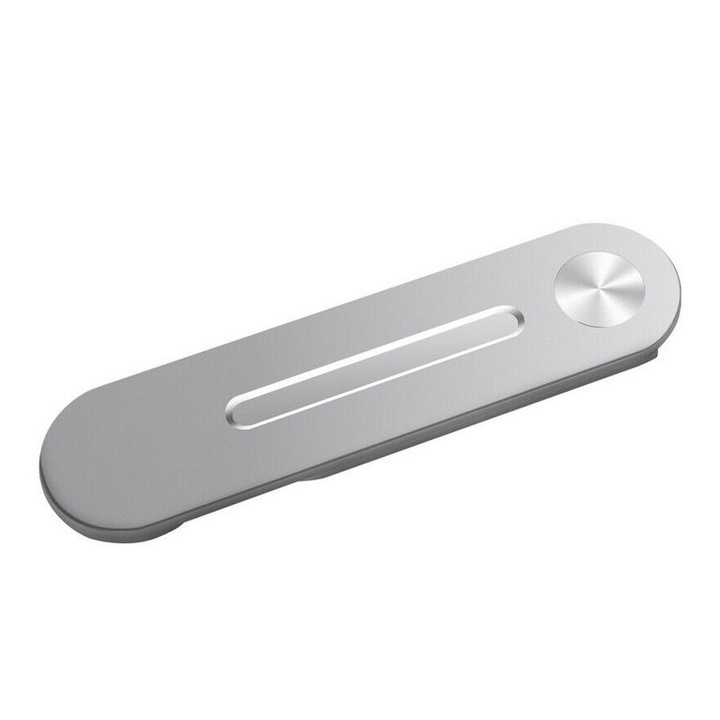 Mágneses állvány telefonhoz klipszel laptopon vagy asztali számítógépen, Davidami Concept prémium alumíniumból, univerzálisan kompatibilis