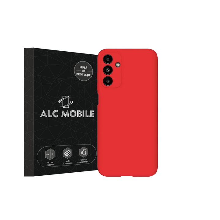 Калъф Soft Touch, тънък, ALC Mobile, противоударен, съвместим с Samsung Galaxy A13 5G, Червен Tpu