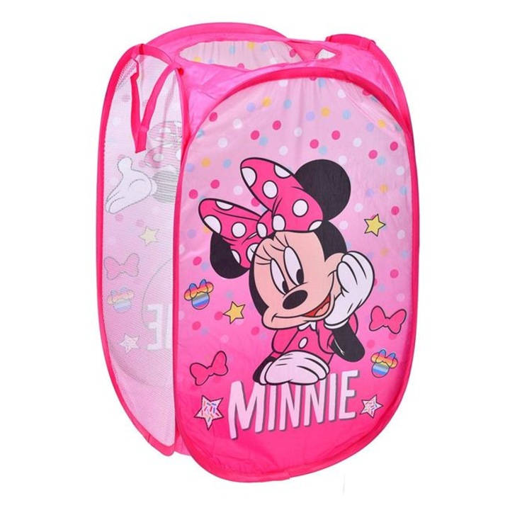 Сгъваема кошница за играчки Pink Minnie 35x35x58см