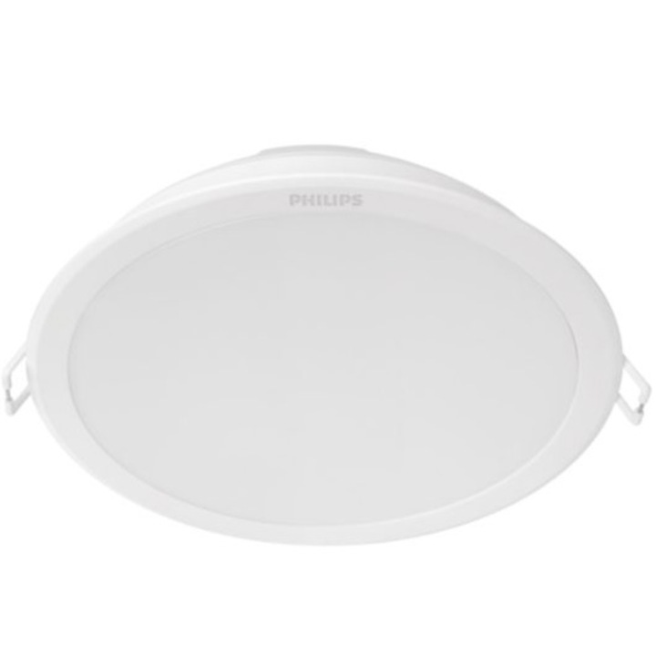 LED спот за вграждане Philips Meson 125, 12.5W, 900 lm, Светлинна температура 3000K, IP20, 14 см, Бял