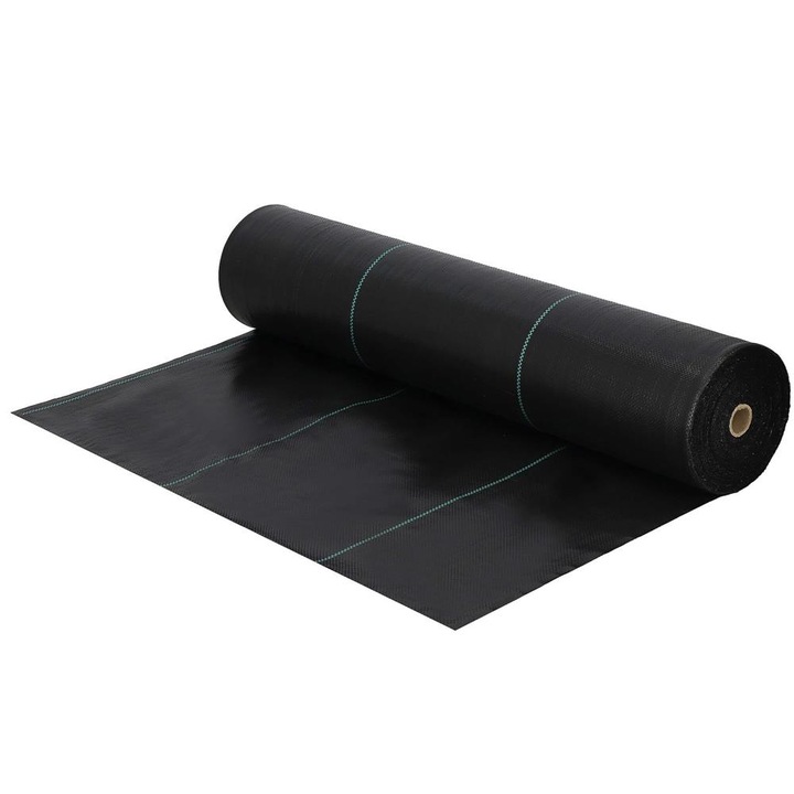 Folie agrotextil, mulcire, antiburuieni, filtru UV, 50 x 1.6metri, 70g/m2, negru