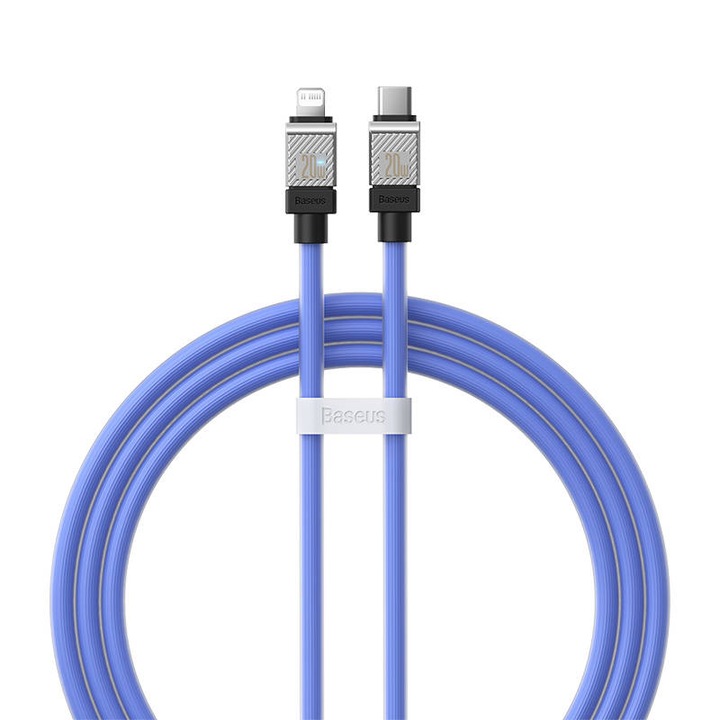 Baseus Coolplay Series, USB-C gyorstöltő kábel 1m, 20W, Lila