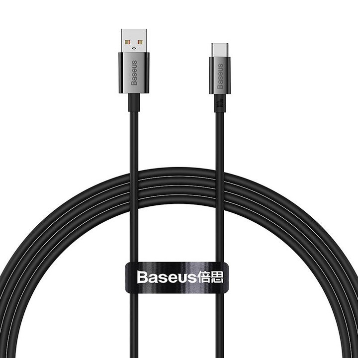 Cablu Baseus Superior USB - USB-C, 1,5 m, negru