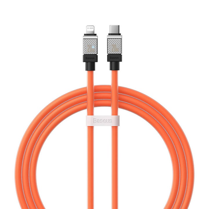 Baseus Coolplay Series, USB-C gyorstöltő kábel 1m, 20W, Narancssárga