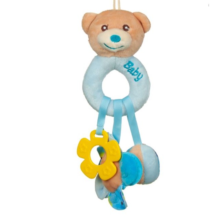 YLOTECH® 25 cm-es mackó, csörgő játék