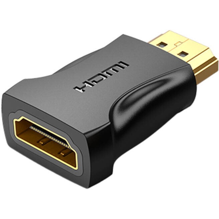 Видео адаптер Vention, HDMI(T) HDMI(M), максимална резолюция 4K при 60Hz, PVC покритие, черен