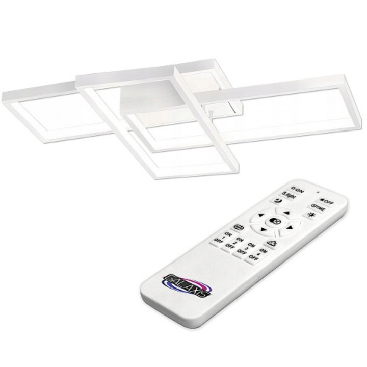 Candelabru MasterLED Galaxis, LED 72W, telecomanda, alb