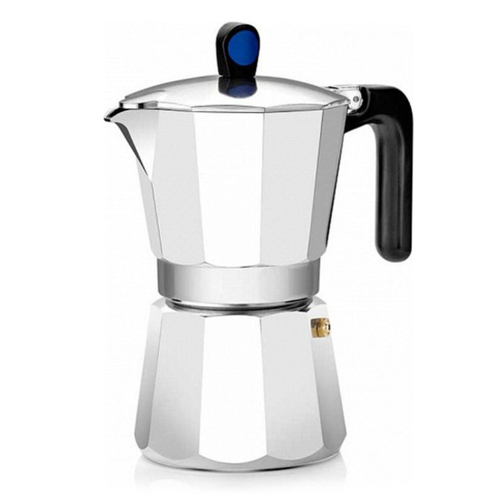 Cafetiera Monix 23345, aluminiu, 6 cesti