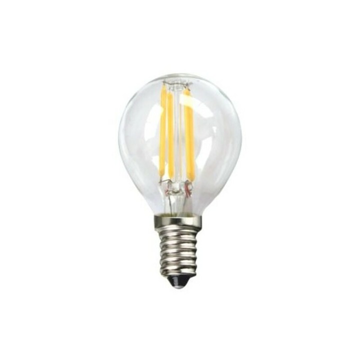 LED крушка, Silver Electronics, 4W, 3000K, E14, клас A++, топла светлина
