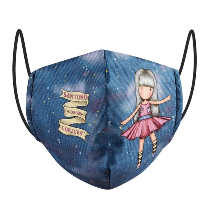 Masca Igienica Gorjuss, Textil, Albastru, Copii