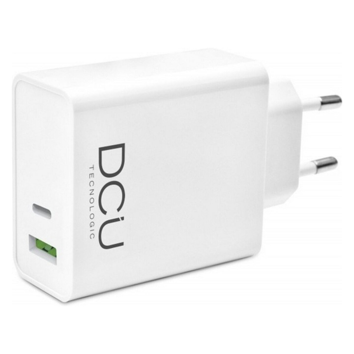 Зарядно за телефон DCU Tecnologic, 18W, Quick Charge, ABS