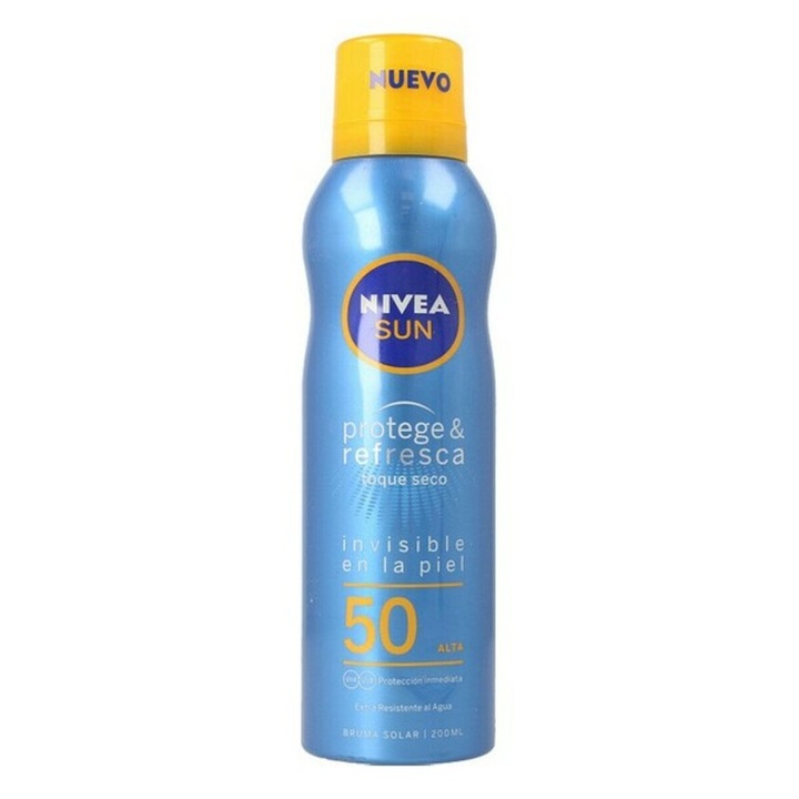 Слънцезащитен спрей, Nivea Sun Protect & Refresh, SPF 50, 200 мл