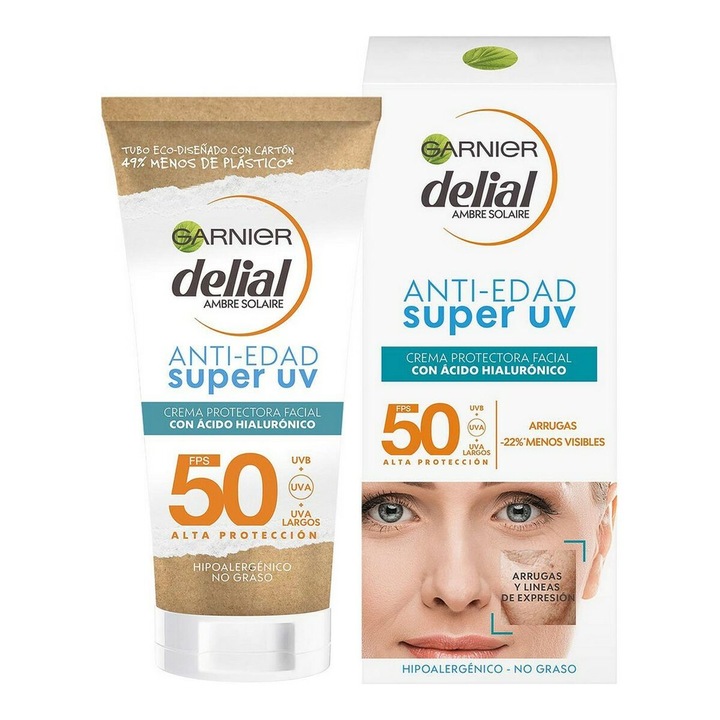Fényvédő Ambre Solaire Super UV öregedésgátló, Garnier, SPF 50, 50 ml