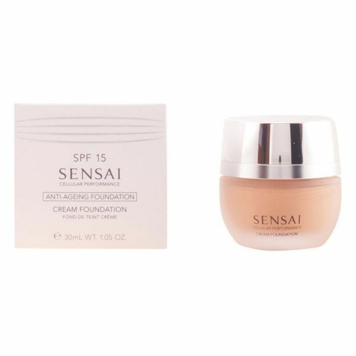 Fond de ten lichid Cellular Performance, Sensai, CF24-Amber Beige, SPF 15, 30 ml, Roz