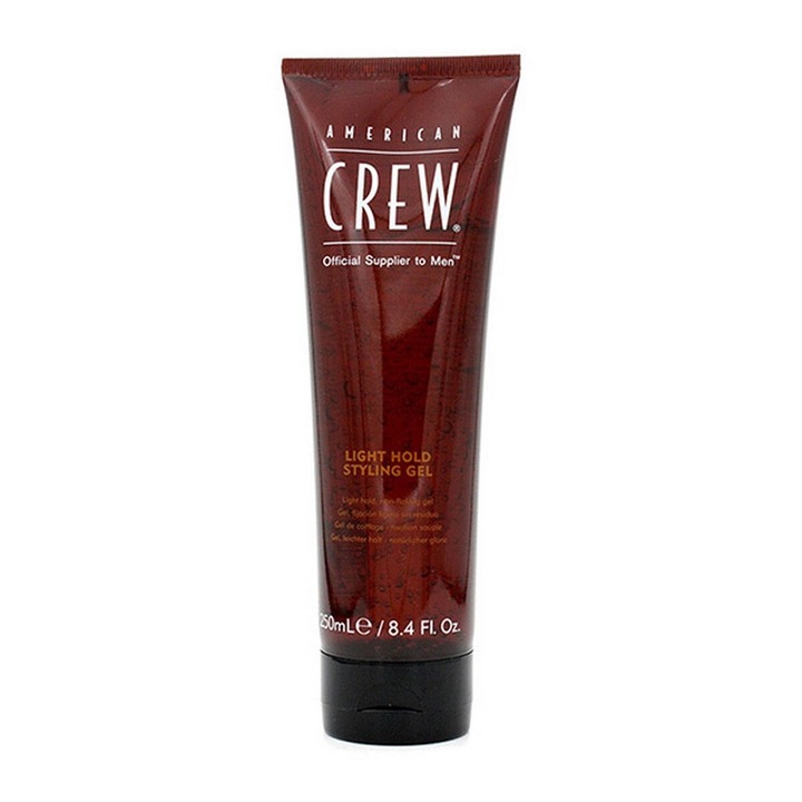 Gel de par Light Hold Styling Gel pentru barbati, American Crew, 250 ml, Visiniu