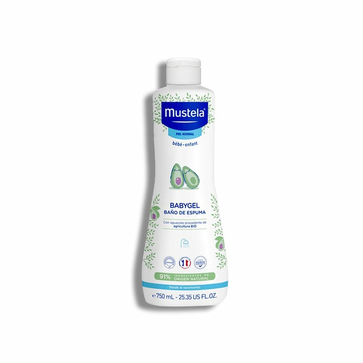 Gel de dus copii, Mustela, 750 ml