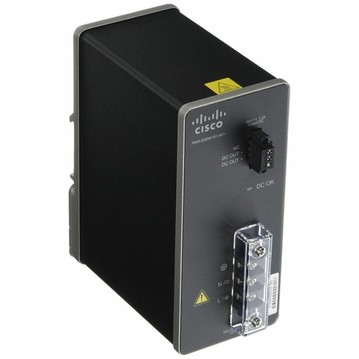 PoE átalakító adapter, CISCO, PWR-IE65W-PC-AC, Fekete