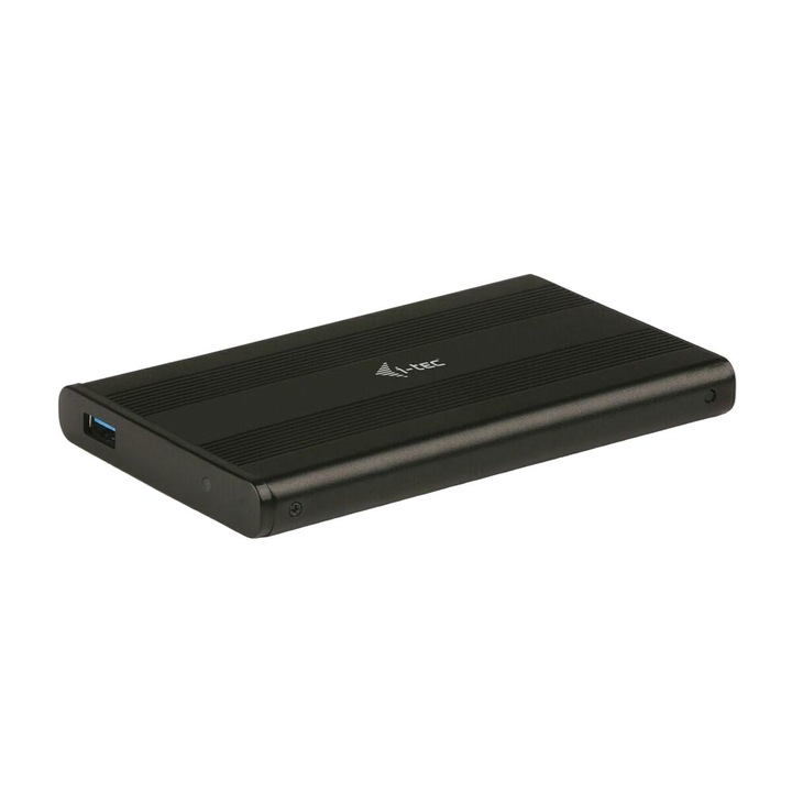 Външен корпус, i-Tec, алуминий, Sata II, 5 Gbit/s, 2.5", USB 3.2 Gen 1, черен