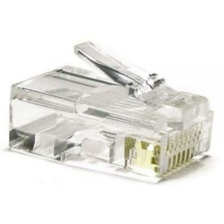 Set 10 mufe RJ45 Categoria 5 UTP NANOCABLE, gri