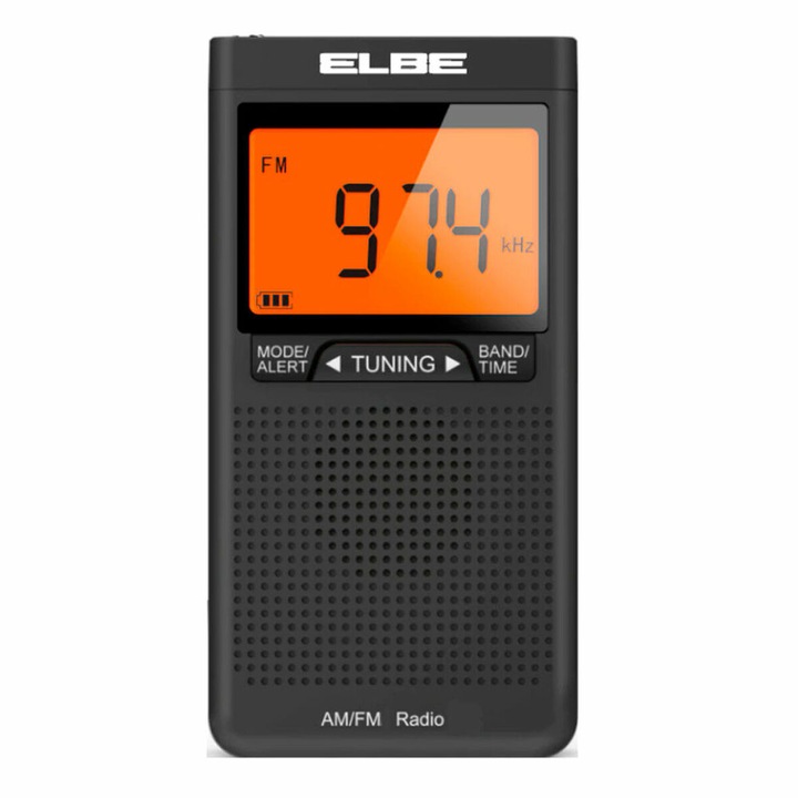 Statie radio, Elbe, Jack 3.5 mm, Negru
