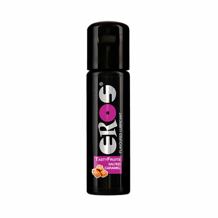 EROS Tasty Fruits лубрикант на водна основа с вкус на солен карамел, 100 мл