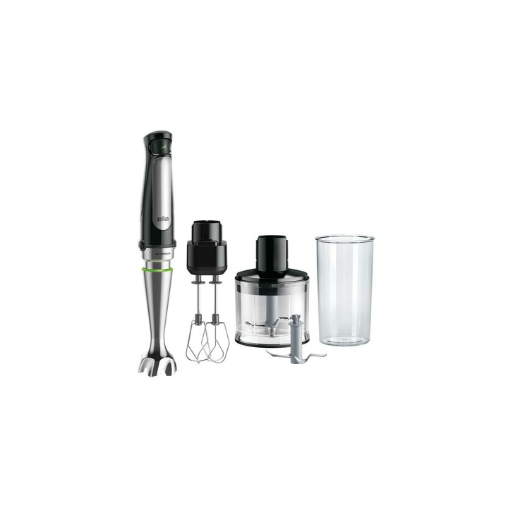 Ръчен миксер, Braun MQ7035XBI, 1000W, Черен