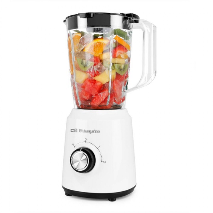 Blender Heinner HBL-ICE1000XMC, 1000 W, 1.5 l, Viteza variabila, Pulse, Zdrobire gheata, Bol sticla, Inox