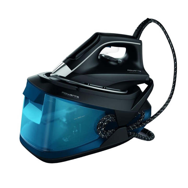 Statie de calcat, Rowenta, 2400 W, 120 g/min Abur, Albastru