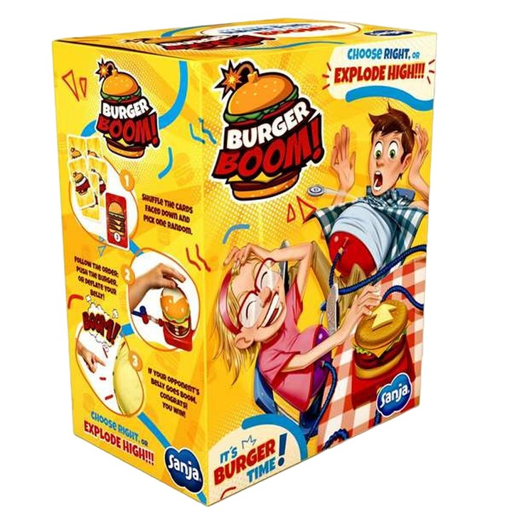 Társasjáték gyerekeknek, Sanja, Burger Boom, Multicolor