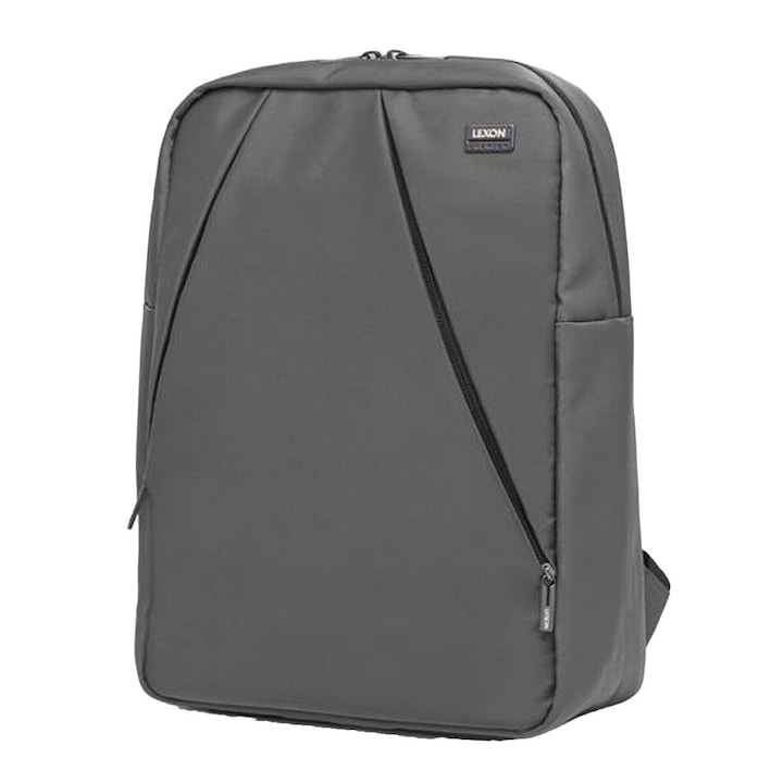 Rucsac laptop, Lexon, PVC, Dubla compartimentare, Gri