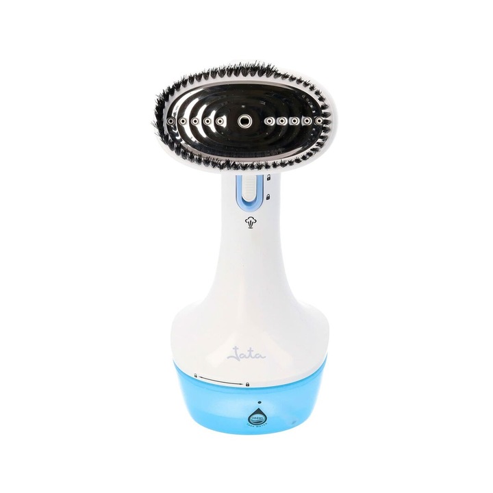 Fier de calcat cu abur vertical, JATA, Alb\Albastru