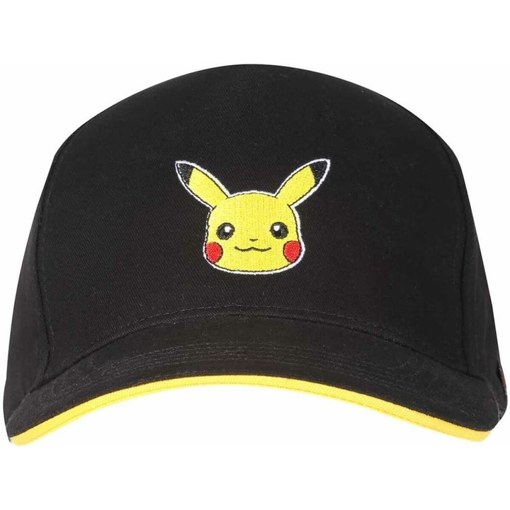 Sapca Unisex Pokemon Pikachu, Negru, 58cm