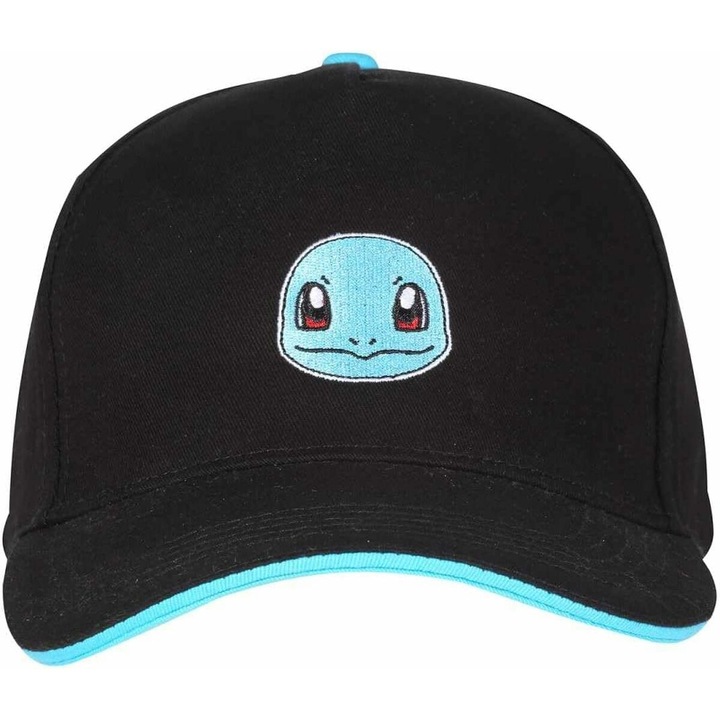 Sapca unisex Pokemon Insigna Squirtle, negru, 58 cm