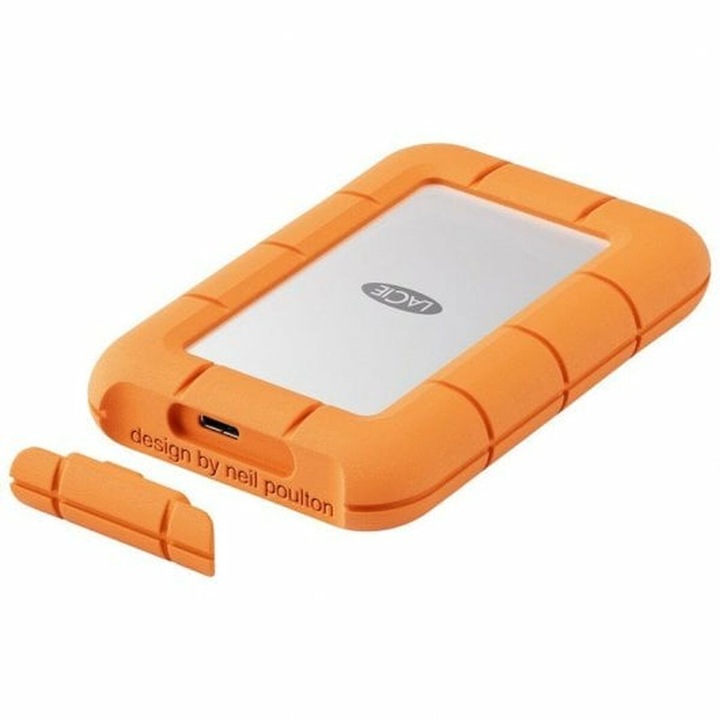 Външен хард диск, LaCie, 2TB, оранжев
