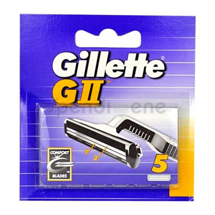 Set 5 Lame de Schimb pentru Aparat de Ras Clasic Gillette GII
