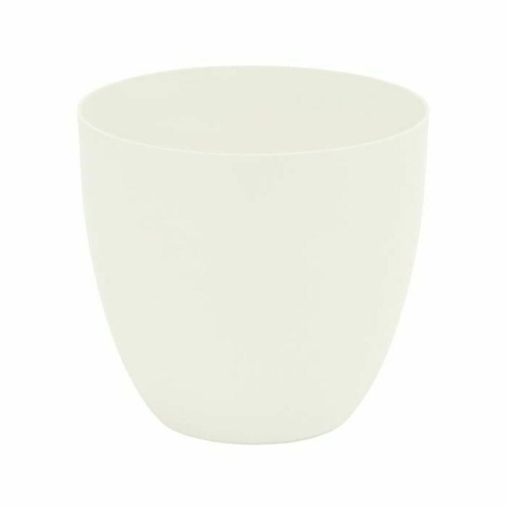 Vaza de flori Plastiken, polipropilena, alba, O38cm