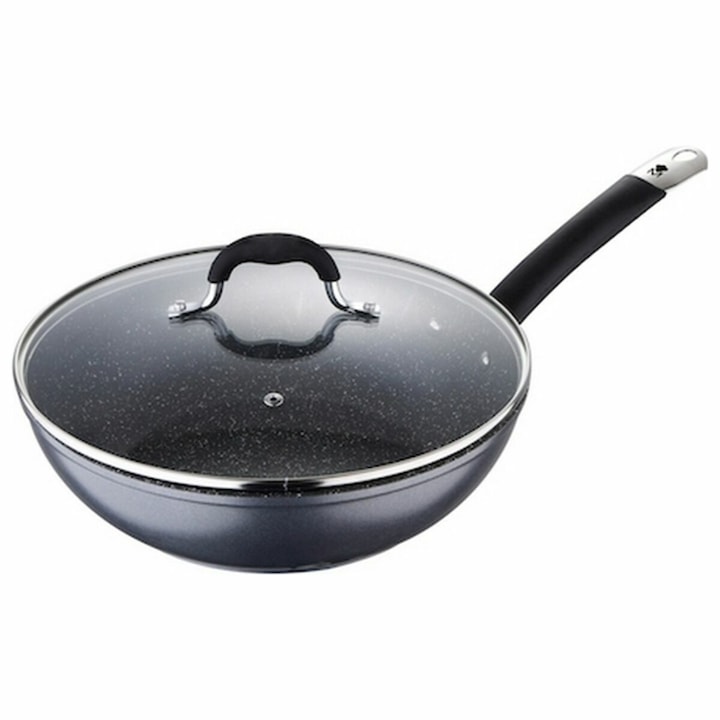 Уок Тиган Masterpro, Сив, Алуминий, Ø 28 cm